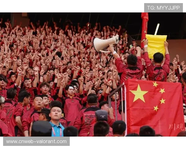 球迷助威声震耳，专业球场氛围热烈